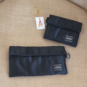 Yoshida Porter Black Nylon Wallets